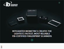 Tablet Screenshot of integratedbiometrics.com